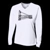 Ladies' Birds-Eye Mesh Long Sleeve V-Neck T-Shirt Thumbnail