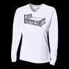 Ladies' Birds-Eye Mesh Long Sleeve V-Neck T-Shirt Thumbnail