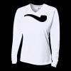 Ladies' Birds-Eye Mesh Long Sleeve V-Neck T-Shirt Thumbnail