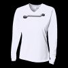 Ladies' Birds-Eye Mesh Long Sleeve V-Neck T-Shirt Thumbnail