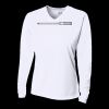 Ladies' Birds-Eye Mesh Long Sleeve V-Neck T-Shirt Thumbnail