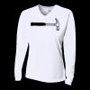 Ladies' Birds-Eye Mesh Long Sleeve V-Neck T-Shirt Thumbnail