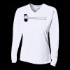 Ladies' Birds-Eye Mesh Long Sleeve V-Neck T-Shirt Thumbnail