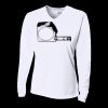 Ladies' Birds-Eye Mesh Long Sleeve V-Neck T-Shirt Thumbnail