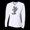 Ladies' Birds-Eye Mesh Long Sleeve V-Neck T-Shirt Thumbnail