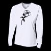 Ladies' Birds-Eye Mesh Long Sleeve V-Neck T-Shirt Thumbnail