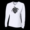 Ladies' Birds-Eye Mesh Long Sleeve V-Neck T-Shirt Thumbnail