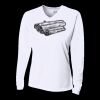 Ladies' Birds-Eye Mesh Long Sleeve V-Neck T-Shirt Thumbnail