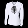 Ladies' Birds-Eye Mesh Long Sleeve V-Neck T-Shirt Thumbnail