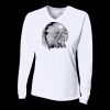 Ladies' Birds-Eye Mesh Long Sleeve V-Neck T-Shirt Thumbnail