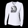 Ladies' Birds-Eye Mesh Long Sleeve V-Neck T-Shirt Thumbnail