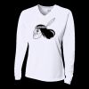 Ladies' Birds-Eye Mesh Long Sleeve V-Neck T-Shirt Thumbnail