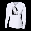 Ladies' Birds-Eye Mesh Long Sleeve V-Neck T-Shirt Thumbnail