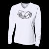 Ladies' Birds-Eye Mesh Long Sleeve V-Neck T-Shirt Thumbnail