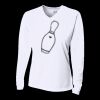 Ladies' Birds-Eye Mesh Long Sleeve V-Neck T-Shirt Thumbnail