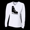 Ladies' Birds-Eye Mesh Long Sleeve V-Neck T-Shirt Thumbnail