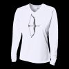 Ladies' Birds-Eye Mesh Long Sleeve V-Neck T-Shirt Thumbnail