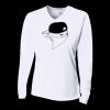 Ladies' Birds-Eye Mesh Long Sleeve V-Neck T-Shirt Thumbnail