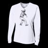 Ladies' Birds-Eye Mesh Long Sleeve V-Neck T-Shirt Thumbnail