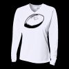 Ladies' Birds-Eye Mesh Long Sleeve V-Neck T-Shirt Thumbnail