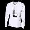 Ladies' Birds-Eye Mesh Long Sleeve V-Neck T-Shirt Thumbnail