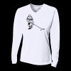 Ladies' Birds-Eye Mesh Long Sleeve V-Neck T-Shirt Thumbnail