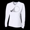 Ladies' Birds-Eye Mesh Long Sleeve V-Neck T-Shirt Thumbnail