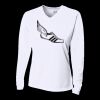 Ladies' Birds-Eye Mesh Long Sleeve V-Neck T-Shirt Thumbnail