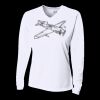 Ladies' Birds-Eye Mesh Long Sleeve V-Neck T-Shirt Thumbnail