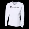 Ladies' Birds-Eye Mesh Long Sleeve V-Neck T-Shirt Thumbnail