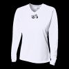 Ladies' Birds-Eye Mesh Long Sleeve V-Neck T-Shirt Thumbnail