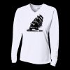 Ladies' Birds-Eye Mesh Long Sleeve V-Neck T-Shirt Thumbnail