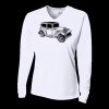 Ladies' Birds-Eye Mesh Long Sleeve V-Neck T-Shirt Thumbnail