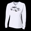 Ladies' Birds-Eye Mesh Long Sleeve V-Neck T-Shirt Thumbnail