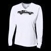 Ladies' Birds-Eye Mesh Long Sleeve V-Neck T-Shirt Thumbnail