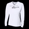 Ladies' Birds-Eye Mesh Long Sleeve V-Neck T-Shirt Thumbnail