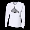 Ladies' Birds-Eye Mesh Long Sleeve V-Neck T-Shirt Thumbnail