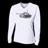 Ladies' Birds-Eye Mesh Long Sleeve V-Neck T-Shirt Thumbnail