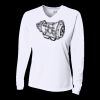 Ladies' Birds-Eye Mesh Long Sleeve V-Neck T-Shirt Thumbnail