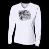 Ladies' Birds-Eye Mesh Long Sleeve V-Neck T-Shirt Thumbnail