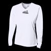 Ladies' Birds-Eye Mesh Long Sleeve V-Neck T-Shirt Thumbnail