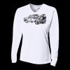 Ladies' Birds-Eye Mesh Long Sleeve V-Neck T-Shirt Thumbnail