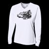 Ladies' Birds-Eye Mesh Long Sleeve V-Neck T-Shirt Thumbnail