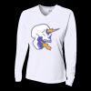 Ladies' Birds-Eye Mesh Long Sleeve V-Neck T-Shirt Thumbnail