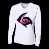 Ladies' Birds-Eye Mesh Long Sleeve V-Neck T-Shirt Thumbnail