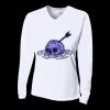 Ladies' Birds-Eye Mesh Long Sleeve V-Neck T-Shirt Thumbnail