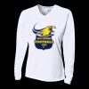 Ladies' Birds-Eye Mesh Long Sleeve V-Neck T-Shirt Thumbnail