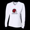 Ladies' Birds-Eye Mesh Long Sleeve V-Neck T-Shirt Thumbnail