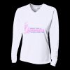 Ladies' Birds-Eye Mesh Long Sleeve V-Neck T-Shirt Thumbnail