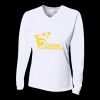 Ladies' Birds-Eye Mesh Long Sleeve V-Neck T-Shirt Thumbnail